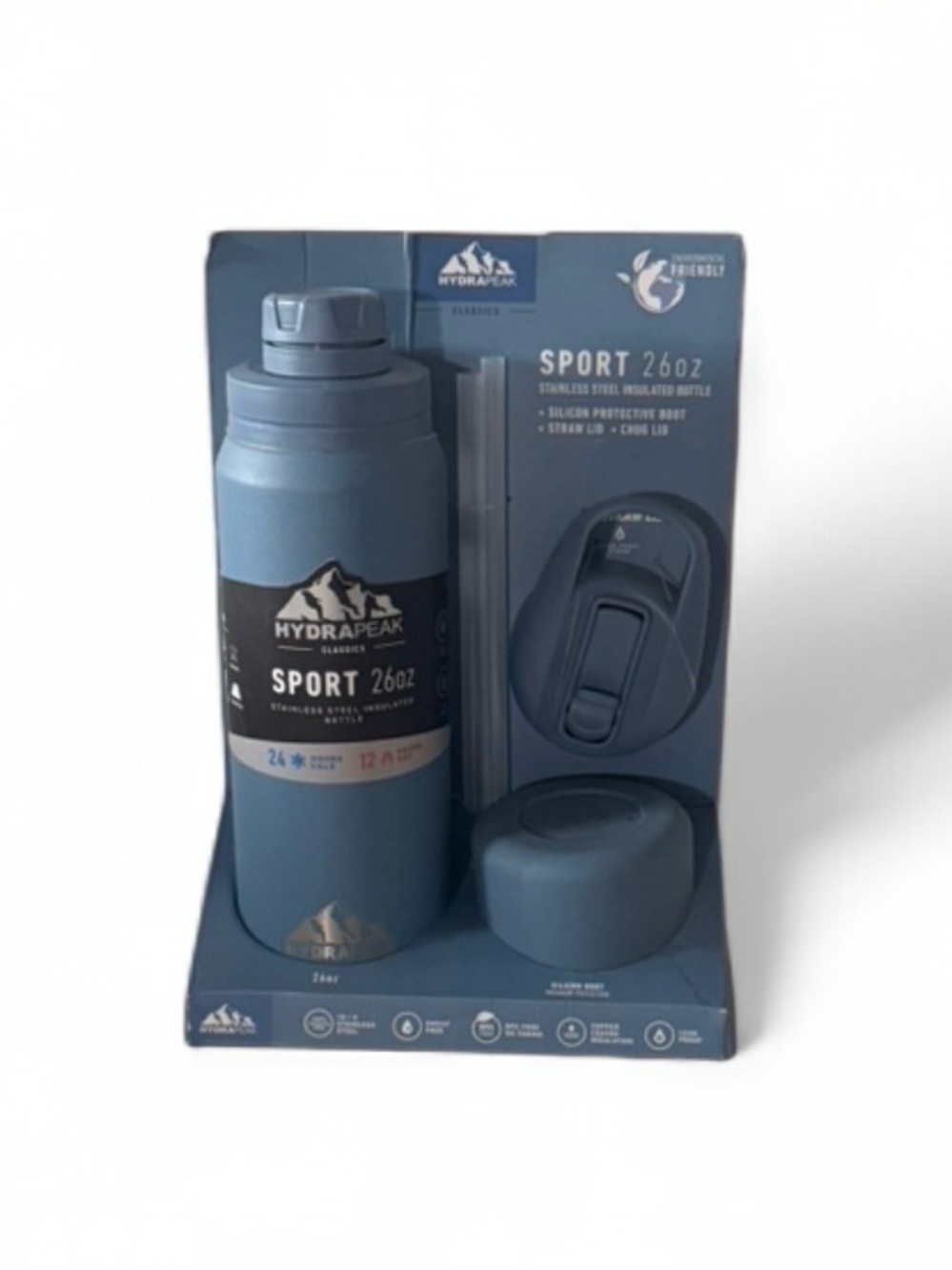 HydraPeak Sport 26oz Stainless Steel Insulated Bottle - Slate Blue - Picture 2 of 4